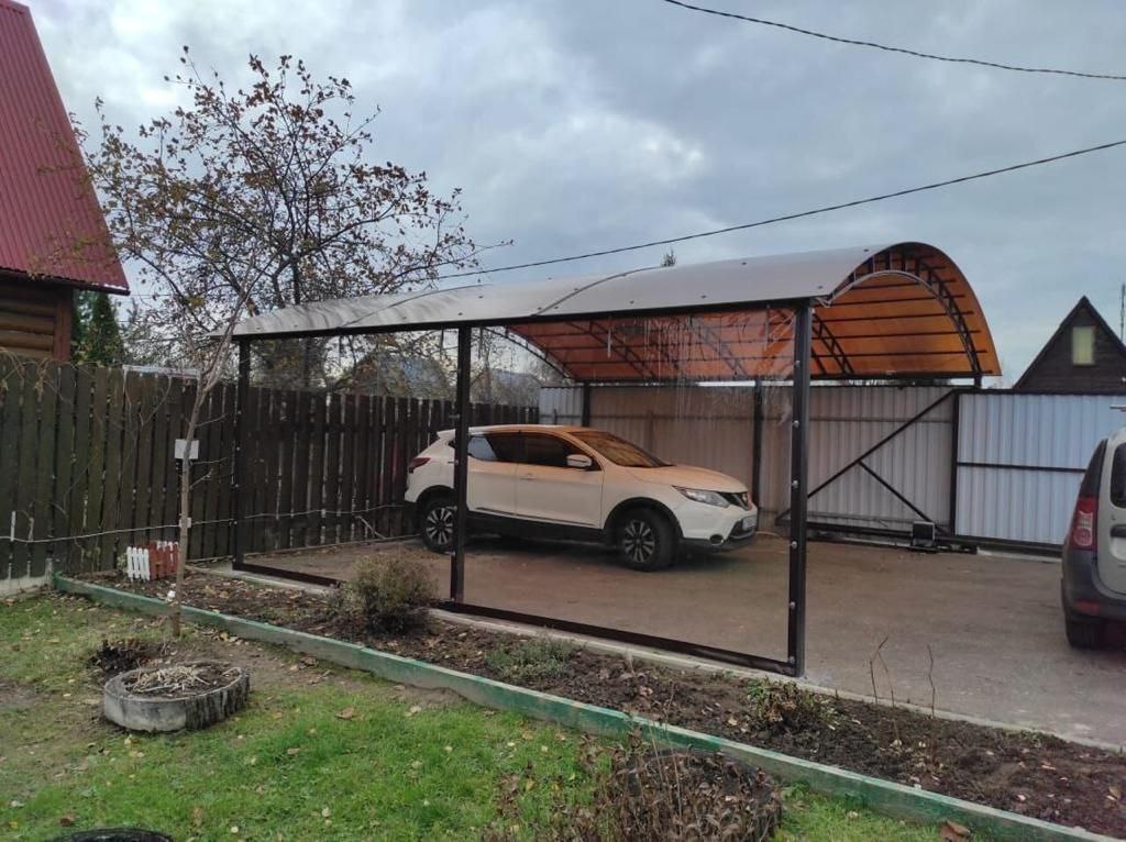 Прозрачные шторы ПВХ для навеса под автомобиль в Пржевальском